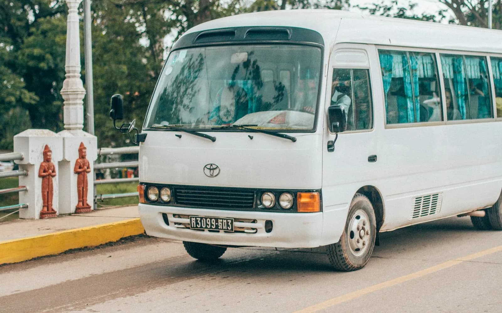 A tempo traveller minibus for group travel