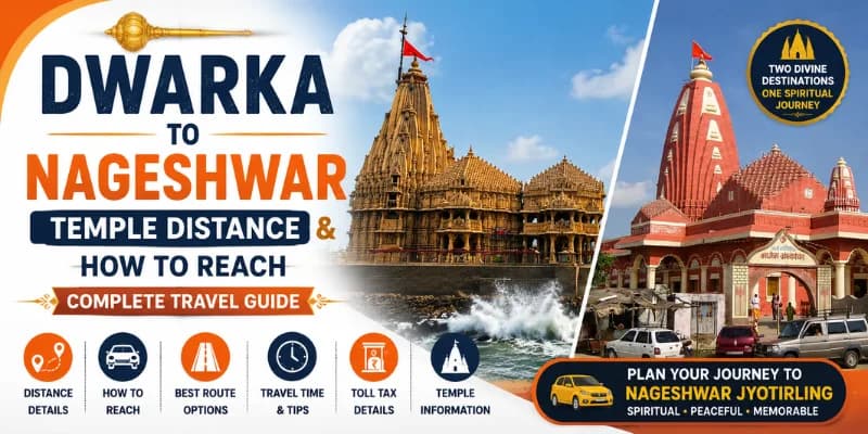 Dwarka to Nageshwar Temple Distance