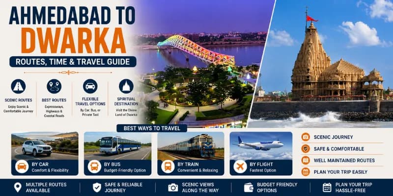 Ahmedabad to Dwarka Distance