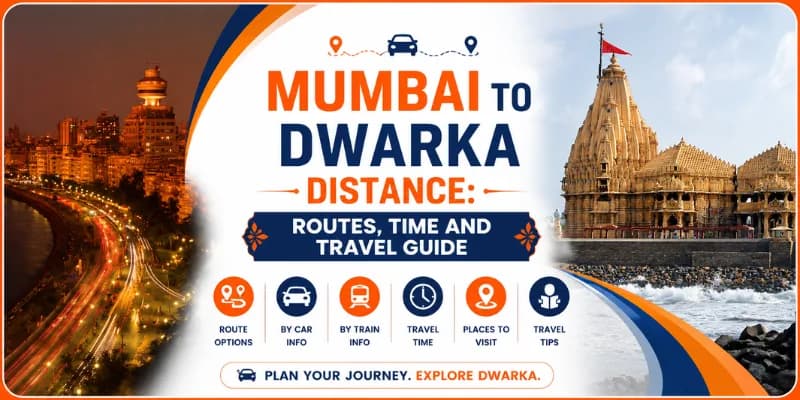 Mumbai to Dwarka Distance