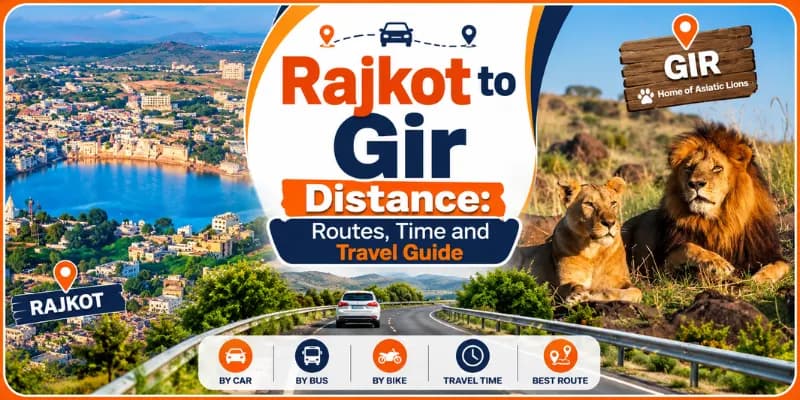 Rajkot to Gir Distance