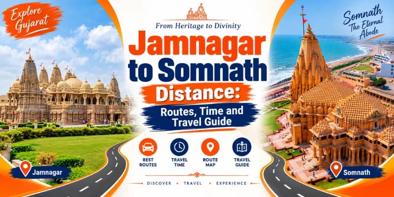 Jamnagar to Somnath Distance