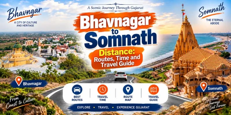 Bhavnagar to Somnath Distance