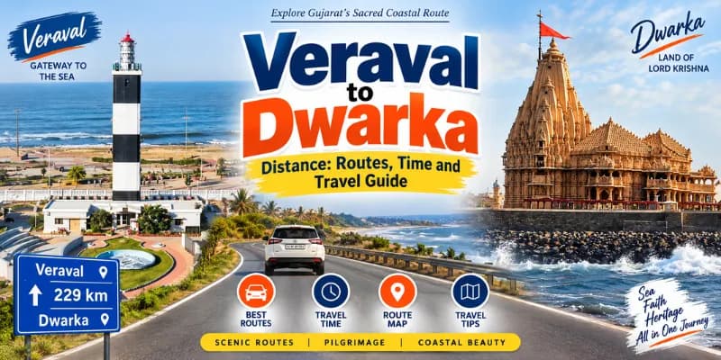 Veraval to Dwarka Distance