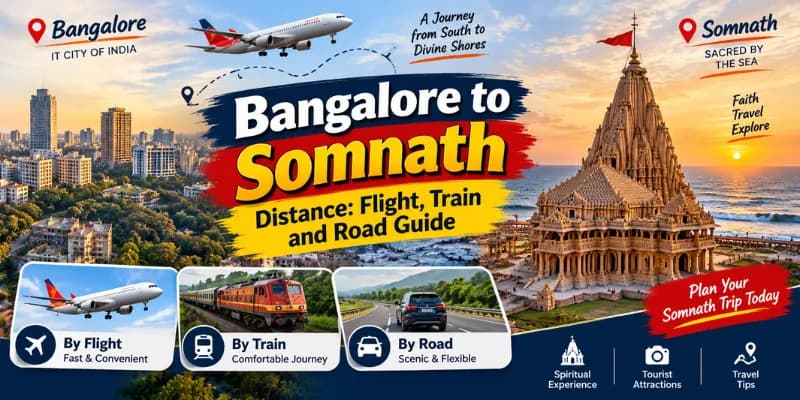 Bangalore to Somnath Distance