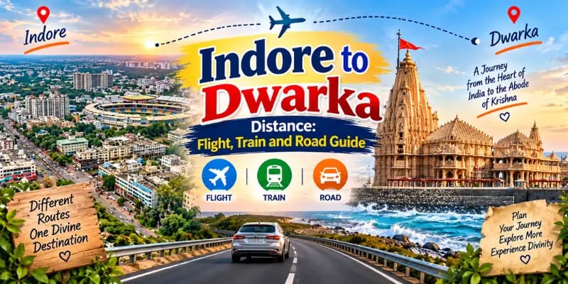 Indore to Dwarka Distance