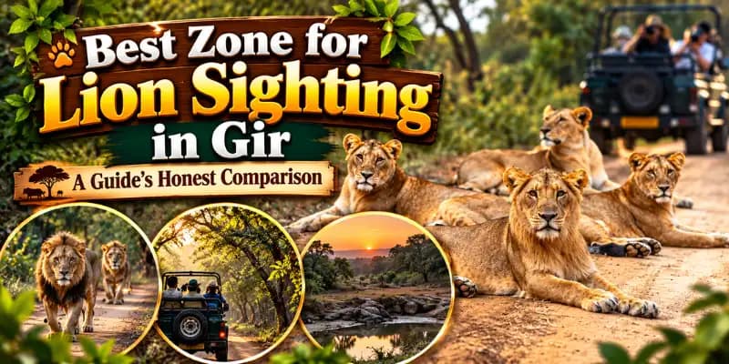 Best Zone for Lion Sighting in Gir
