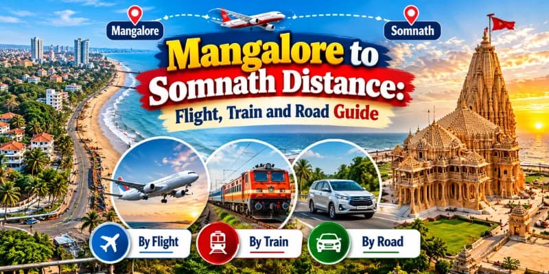 Mangalore to Somnath Distance