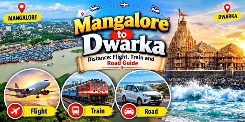 Mangalore to Dwarka Distance