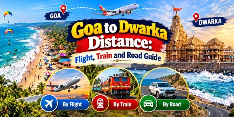 Goa to Dwarka Distance