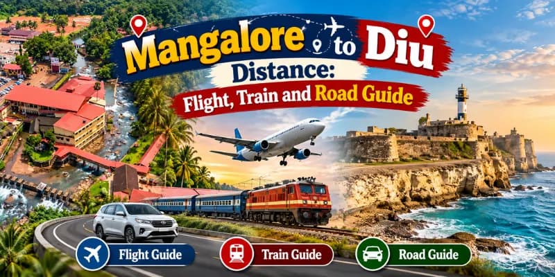 Mangalore to Diu Distance
