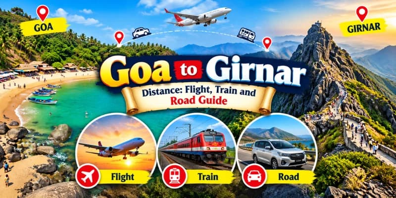 Goa to Girnar Distance
