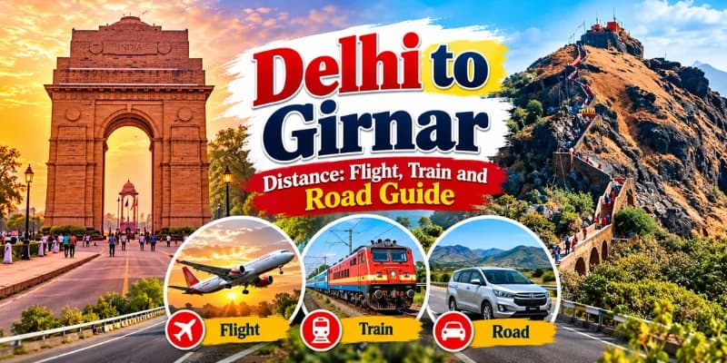 Delhi to Girnar Distance